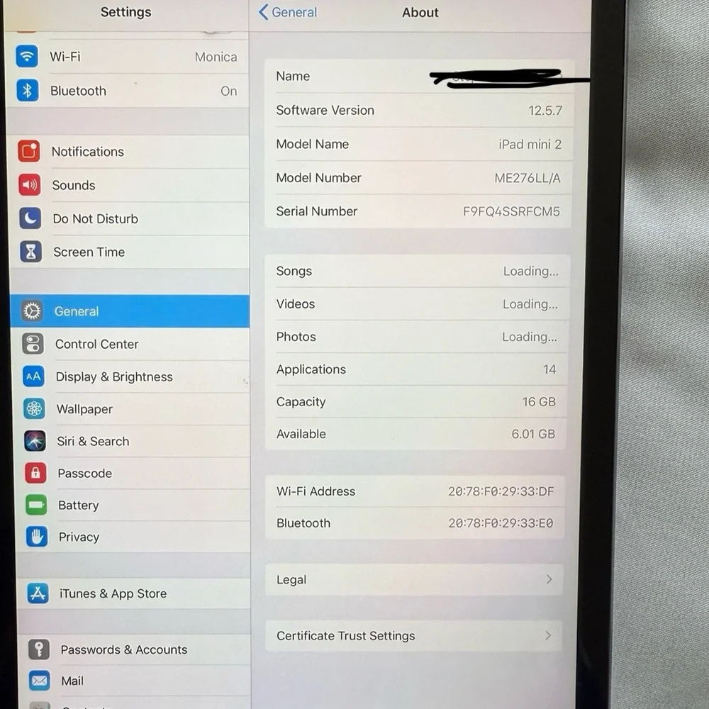 iPad Mini 2 Tablet